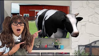 Herbivore Farm Animals for Kids  Farm Animals Come Out of the TV [upl. by Ahsikram]