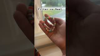 Filter vs real⭐️ bracelet preppy funny music [upl. by Hilton122]