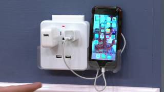 Power Plug Set of 2 USB Charger amp Surge Protectors on QVC [upl. by Natanhoj]