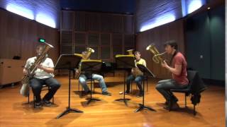 Sydney Ophicleide Quartet plays Telemann [upl. by Locke]