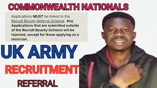 Update The British Army recruitment 2024 How to get a referral [upl. by Adnoloy473]