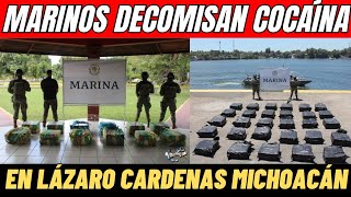 MARINOS DECOMISAN DOS TONELADAS DE COCAÍNA DURANTE OPERATÍVO EN LAZARO CARDENAS MICHOACÁN 🌎🇲🇽 [upl. by Dracir]