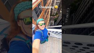 Crazy 30th floor square in Chongqing 😮shorts short solotravel chongqing china [upl. by Wollis]