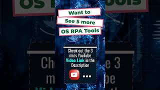 Open Source RPA Tools  Top 5 [upl. by Marek]