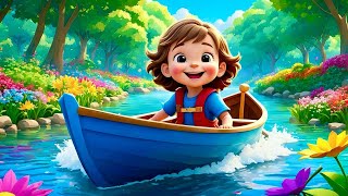 Row Row Row Your Boat  Classic Action Song  Nursery Rhymes amp Kids Songs [upl. by Hijoung]