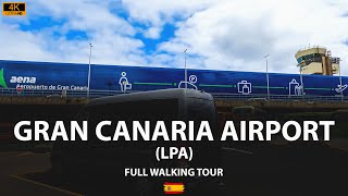 Gran Canaria Airport LPA Spain  Full Walking Tour 4K [upl. by Torin]