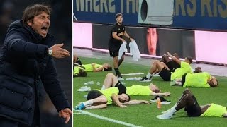 Tottenham players SUFFER during Contes preseason training [upl. by Haldas778]