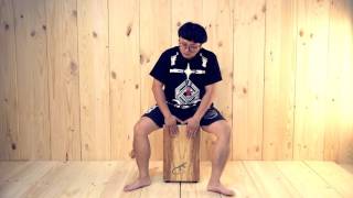 Gecko Cajon Model CL10 played by MrChen 陈童the professional cajon player in China [upl. by Masry]