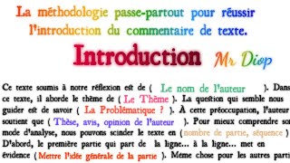 Comment Réussir le Commentaire de texte philosophique  Technique passepartout [upl. by Valeta]