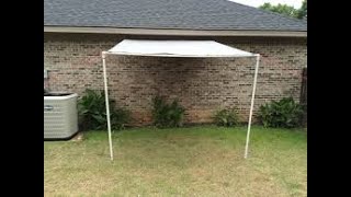 DIY CHEAP LeanTo Shed with a Tarp Roof [upl. by Htims]