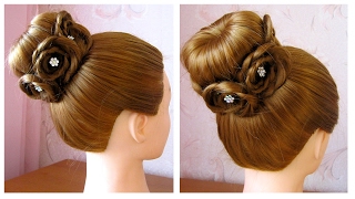 🌸 Tuto coiffure simple chignon bun cheveux long soiréemariagepour les fêtes🌸 [upl. by Naziaf207]