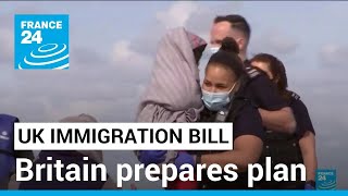 UK immigration bill Britain prepares plan for asylum ban on Channel migrants • FRANCE 24 English [upl. by Crispen317]