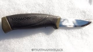 Morakniv Companion Fixed Blade Outdoor Knife with Sandvik Carbon Steel Blade OD Green 41Inch [upl. by Silva]