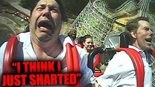 People Passing Out Roller Coaster Funny Compilation  Try To Not Laugh Challenge [upl. by Anitnerolf]