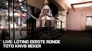 LOTING EERSTE RONDE TOTO KNVB Beker 🏆🎙️  De Eretribune [upl. by Neelhsa]