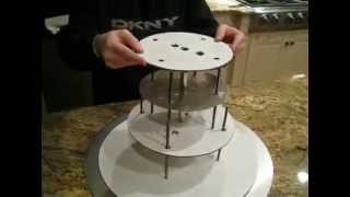 How to Stack Cakes  Wedding Cake Stand [upl. by Nylirem]