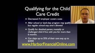 Child Care Tax Credit amp Dependent Care Credit 2012 2013 [upl. by Burrton]