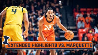 Marquette at Illinois  Extended Highlights  Big Ten Mens Basketball  Nov 14 2023 [upl. by Ettedualc]