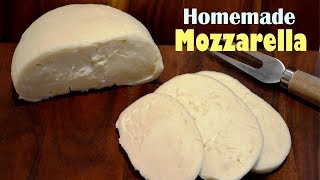 How To Make Mozzarella Cheese at Home  Simple Homemade Mozzarella Recipe [upl. by Nehpets]