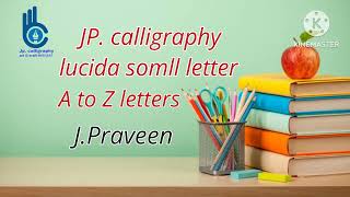 lucida handwriting small letters with strokes [upl. by Knowland215]