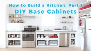 The Total DIY Kitchen Part 1 Base Cabinets [upl. by Swift57]