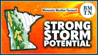 Tracking strong storm potential early next week in Minnesota [upl. by Aidile]