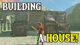 Link Builds His OWN HOUSE  Zelda Breath of the Wild [upl. by Adnaloj]