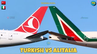 Turkish Airlines Vs Alitalia Comparison 2024 🇹🇷 Vs 🇮🇹 [upl. by Conlen]