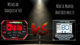 Nokta Anfibio Multi VS Vanquish 540 [upl. by Narcis]