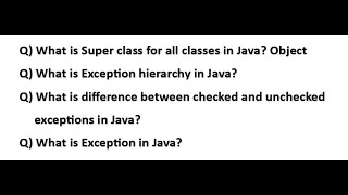 What is the difference between checked and unchecked Exceptions in Javapart2 Video 2024 [upl. by Inaleon]