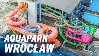 All Waterslides at Aquapark Wrocław  Zjeżdżalnie Wodne 2023 [upl. by Ingrid380]