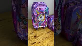 CONFIRA  Kit Escolar Mochila Infantil Unicórnio Menina [upl. by Caffrey]