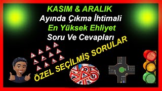 2024 Kasım Ehliyet Soruları Ve Cevapları En Çok çıkan ehliyet sınav soruları 2024 [upl. by Eugnimod]