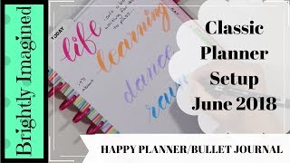 Classic Happy Planner Setup  Bullet Journal [upl. by Mesics161]