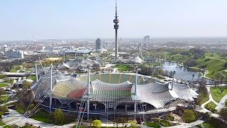 🇩🇪 Munich  Munich Olympic Stadium amp BMW HQ [upl. by Enehpets]