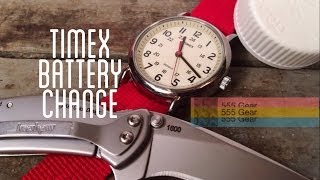 HowTo Change A Battery On A Timex Weekender Quartz Snap Caseback Watch With Household Items [upl. by Hendel]