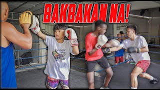 PINATURUAN KO MAG BOXING SI JARINZ GUMMY NAPAAWAY [upl. by Aehtna]