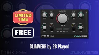 Excellent Reverb FREE for a LIMITED TIME  SLIMVERB by 2B Played  Sound Demo [upl. by Anert]