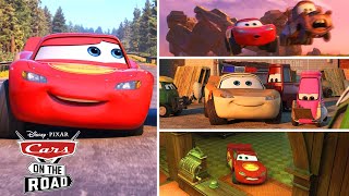 Best of Lightning McQueens Funniest Moments  Cars on the Road  Pixar Cars [upl. by Renat]