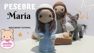 PESEBRE MARIA Tutorial Amigurumi Patrón en Descripción [upl. by Uno435]