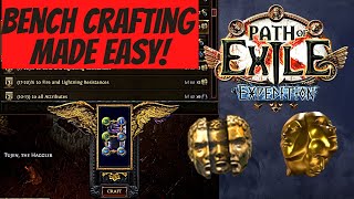 Path of Exile 315 Bench Crafting for Beginners [upl. by Marya]