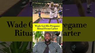 Dwyane Wade’s Pregame Ritual Came from Vince Carter 🔥 dwyanewade vincecarter nba basketball [upl. by Launam]