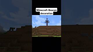 Minecraft beacon decorations shorts youtube minecraft minecraftbuilding minecraftdecoration [upl. by Dempsey]