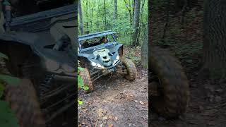 Sliding on a Hill  Yamaha YXZ Going Up a Steep Hill Iron Mountain redclayriders shorts [upl. by Akinuahs]