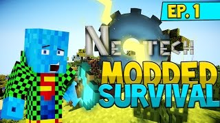 NEOTECH Modded Survival Ep1  Welcome With Technoblade [upl. by Athiste697]