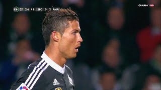 Cristiano Ronaldo vs Elche Away English Commentary 1415 HQ [upl. by Rushing]