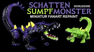 Schleich ® Eldrador ® Creatures Schatten Sumpfmonster  Krokodil Heftbeilage OOAK Repaint [upl. by Aggri]