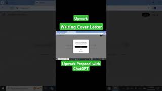 Writing Job Winning Proposal on Upwork with ChatGPT  Writing Upwork Cover Letter [upl. by Arthur545]