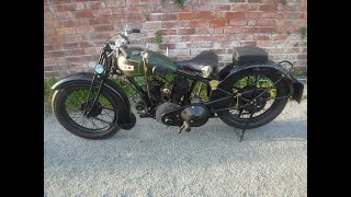 BSA 770 cc V Twin 1930  A change of mind following some attention prompts short test ride [upl. by Ellimahs173]