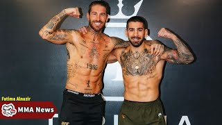 MMA News Latest Ilia Topuria trains with Spanish soccer superstar Sergio Ramos ahead of highp [upl. by Lamiv]